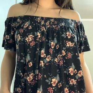 Floral off the shoulder top